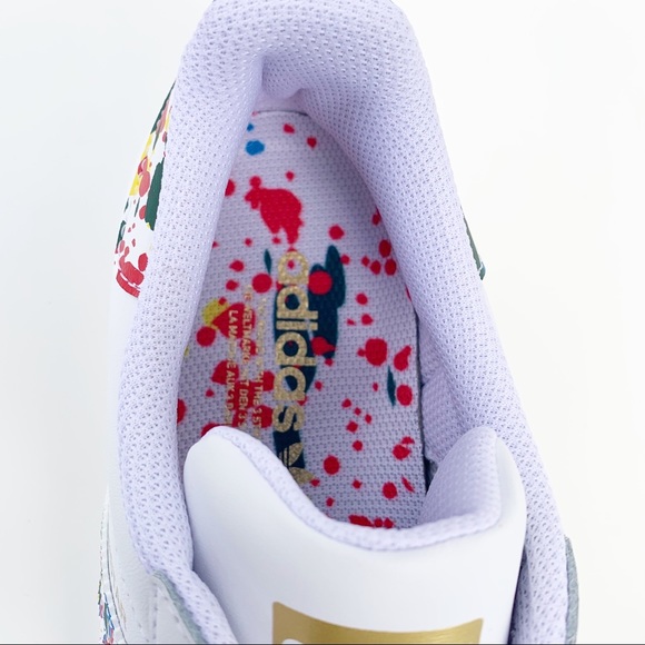 adidas SUPERSTAR SHOES Marble/Splash White/Gold - Picture 10 of 16